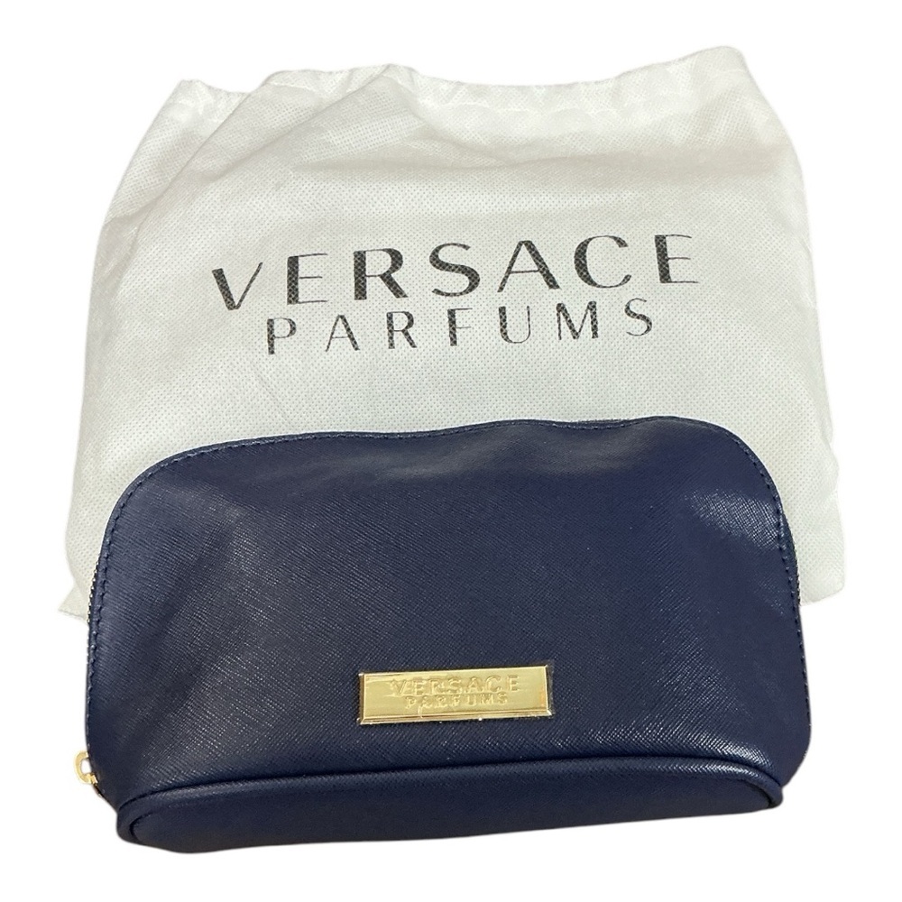 Versace Navy Blue Cosmetic Bag